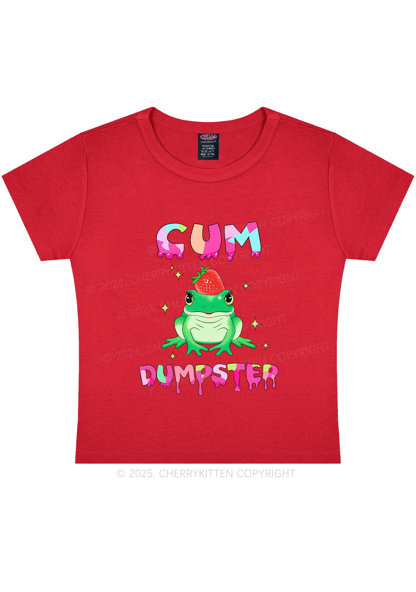 Frog Cxm Dumpster Y2K Baby Tee Cherrykitten