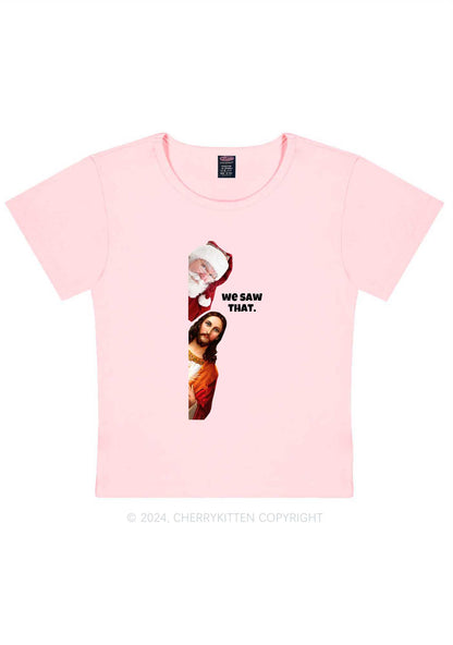 Christmas We Saw That Y2K Baby Tee Cherrykitten