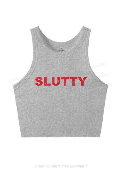 Slxtty Y2K Crop Tank Top Cherrykitten