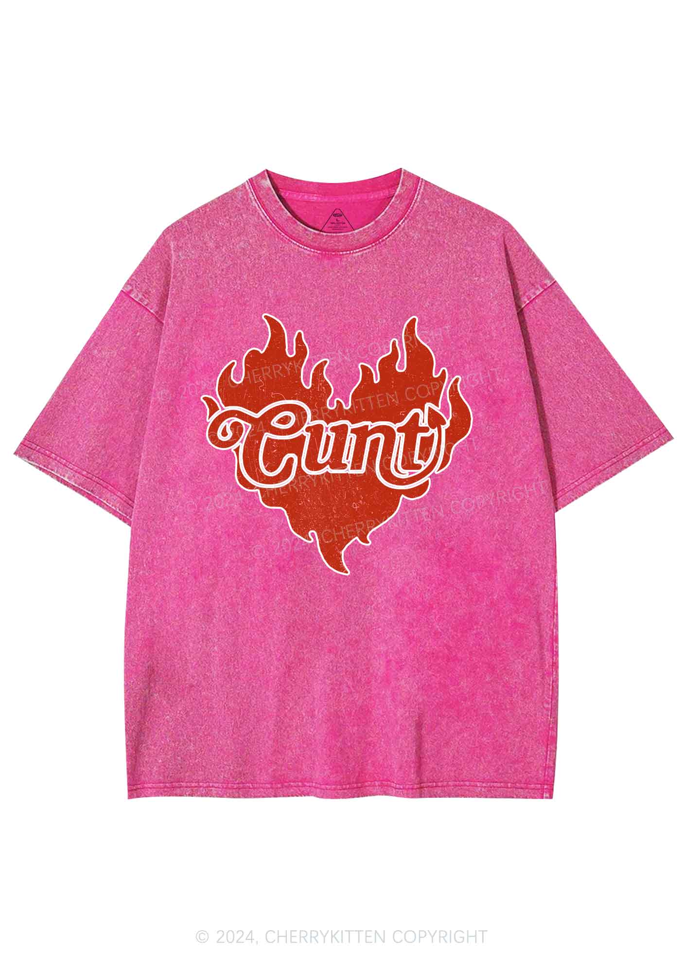 Cxxt Devil Y2K Valentine's Day Washed Tee Cherrykitten