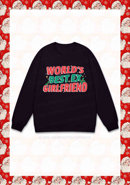 World's Best Ex Christmas Y2K Sweatshirt Cherrykitten