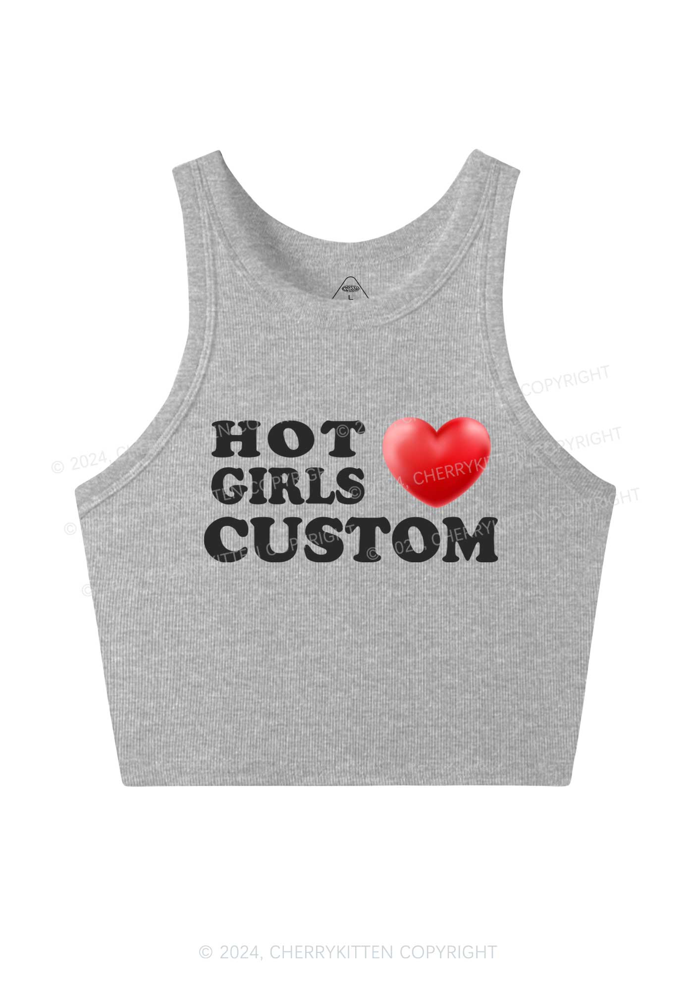 Hot Girls Love Custom Y2K Crop Tank Top Cherrykitten