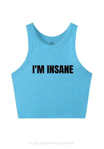 Im Insane Y2K Valentine's Day Crop Tank Top Cherrykitten