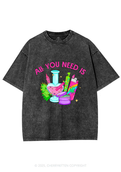 All You Need Is Y2K Washed Tee Cherrykitten