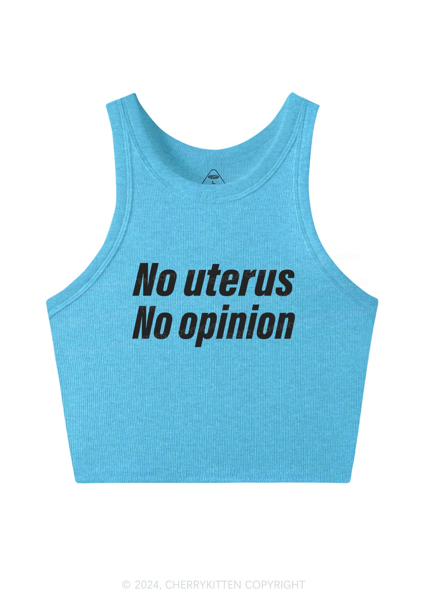 No Uterus No Opinion Y2K Crop Tank Top Cherrykitten