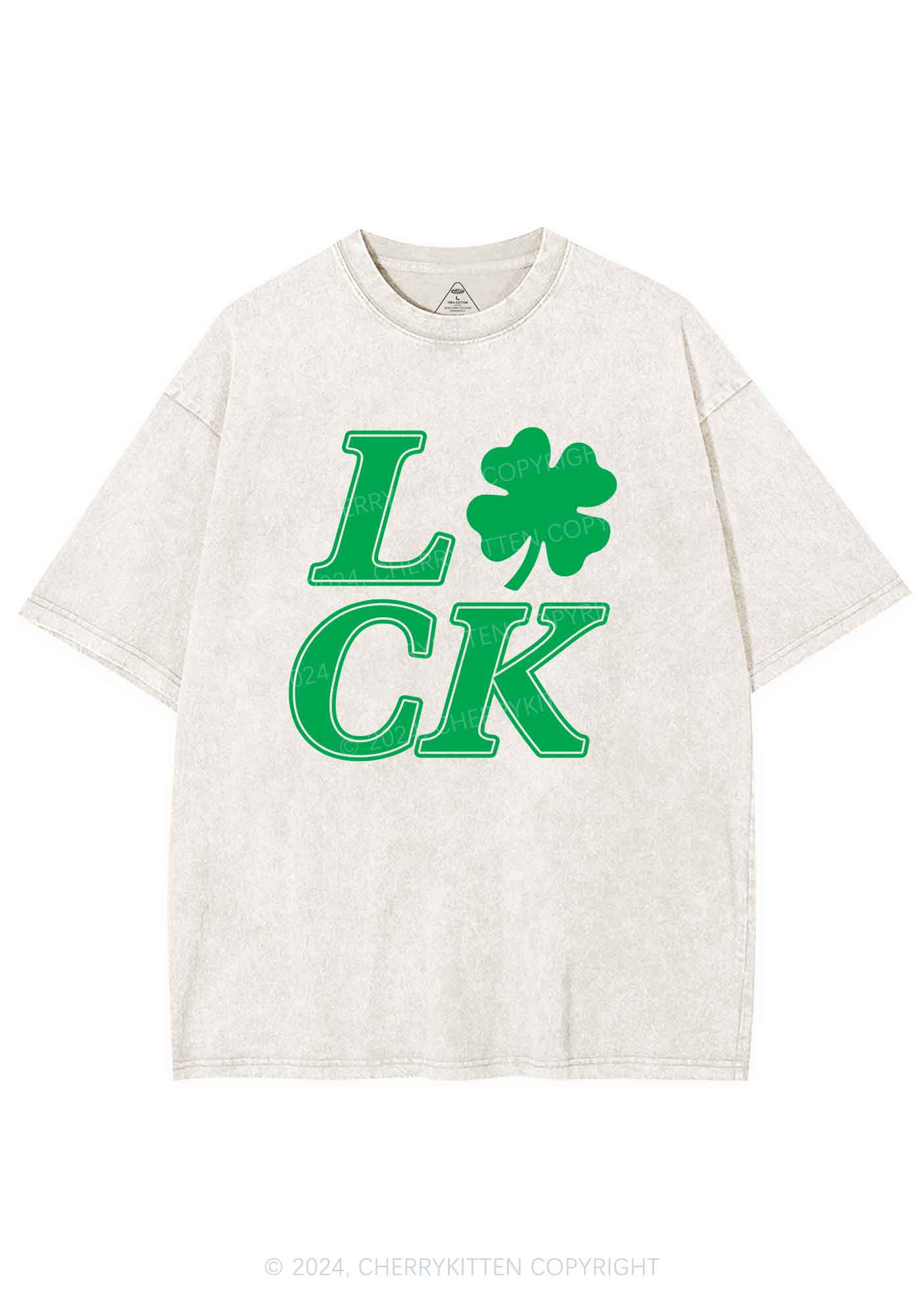 I Love CK St Patricks Y2K Washed Tee Cherrykitten