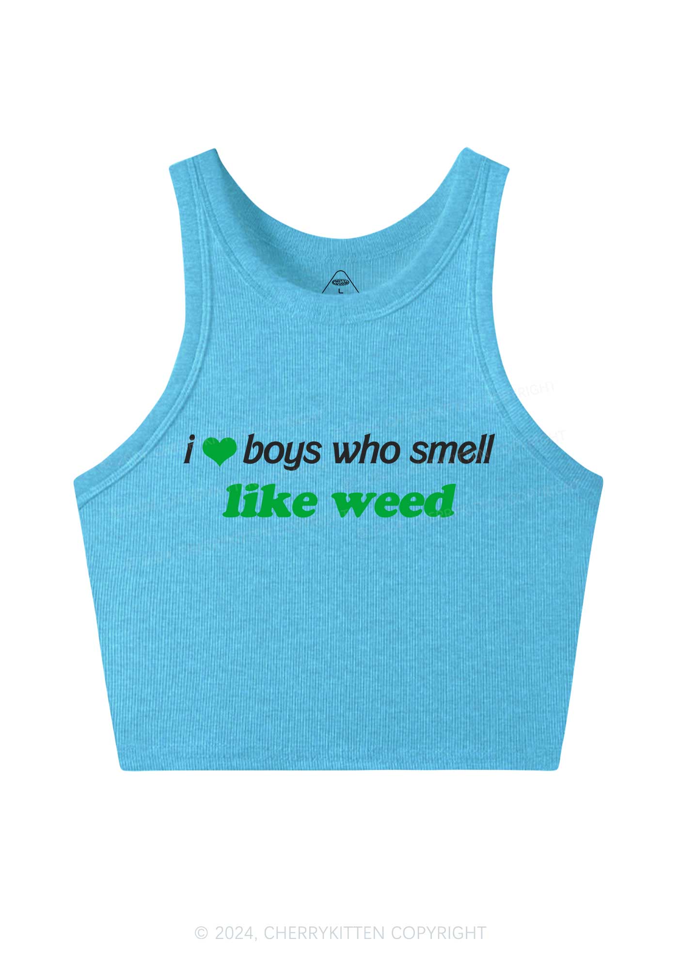 Boys Smell Like Wxxd Y2K Crop Tank Top Cherrykitten