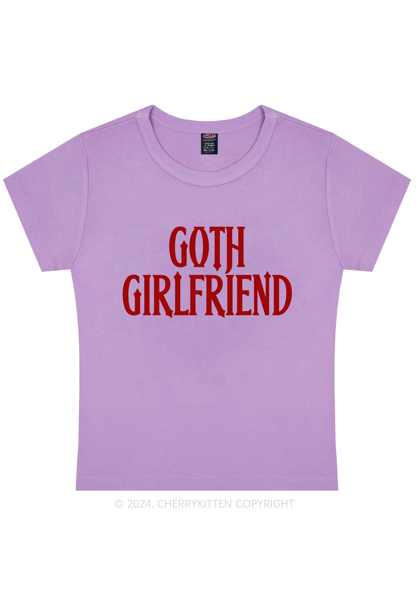 Goth Girlfriend Y2K Baby Tee Cherrykitten