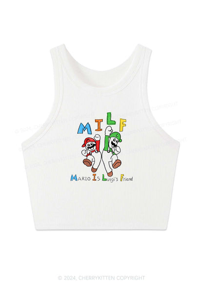 Mxxf Friends Y2K Crop Tank Top Cherrykitten