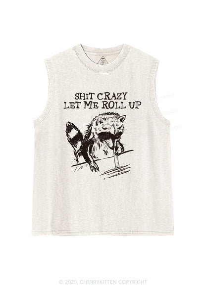 Shxt Crazy Y2K Washed Tank Cherrykitten