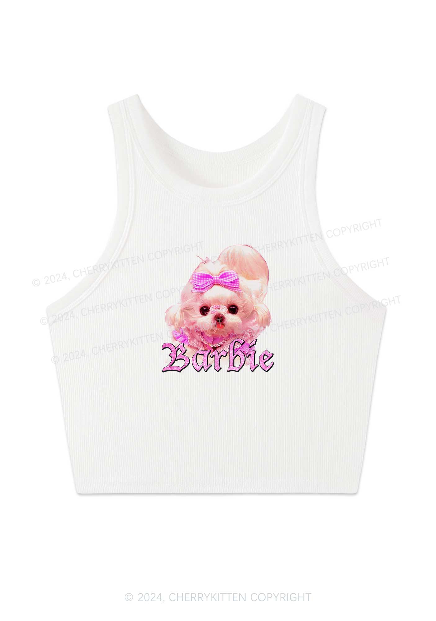 Pretty Dog Y2K Crop Tank Top Cherrykitten