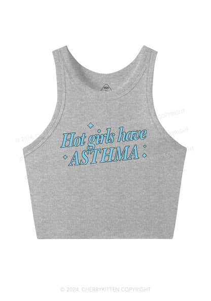 Hot Girls Have Asthma Y2K Crop Tank Top Cherrykitten