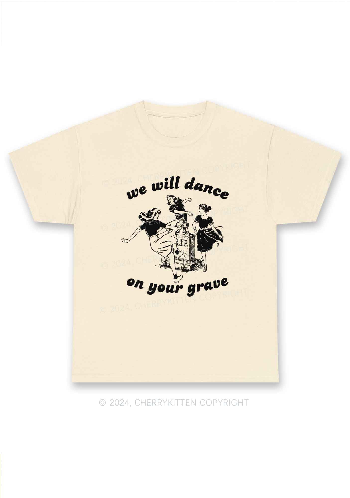 Dance On Your Grave Y2K Chunky Shirt Cherrykitten