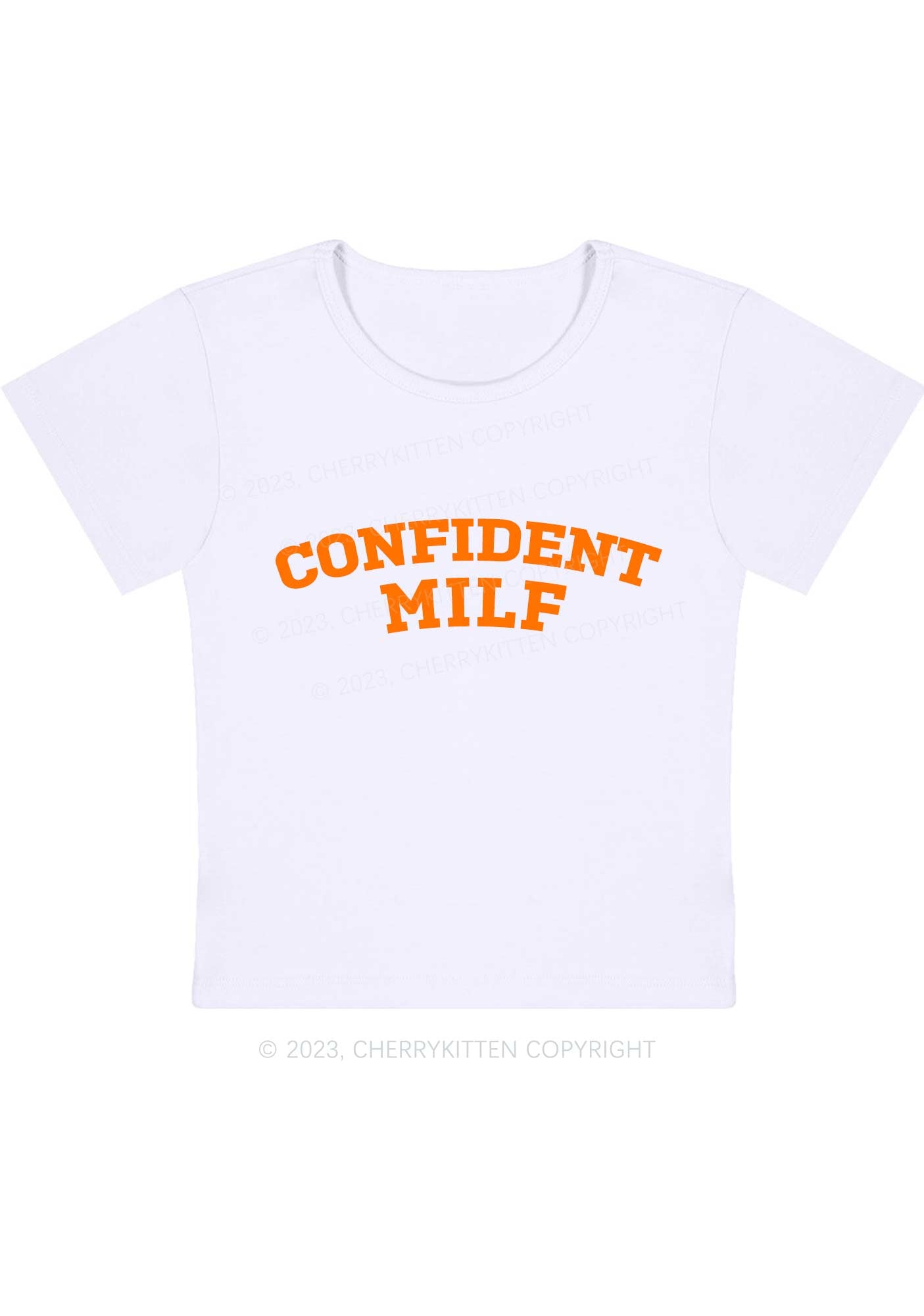 Curvy Confident Mxxf Baby Tee Cherrykitten