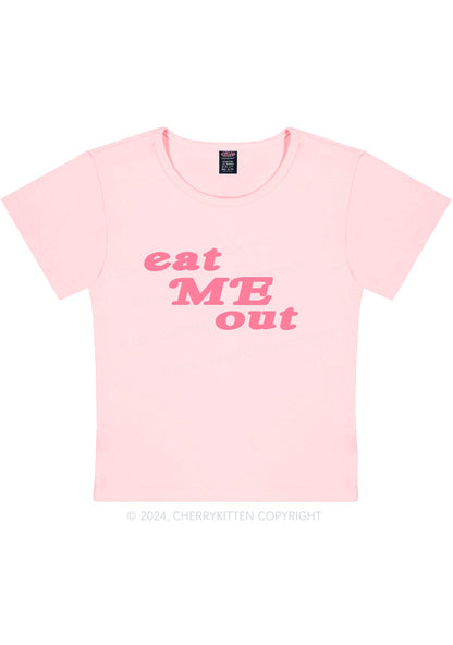 Eat Me Out Y2K Baby Tee Cherrykitten