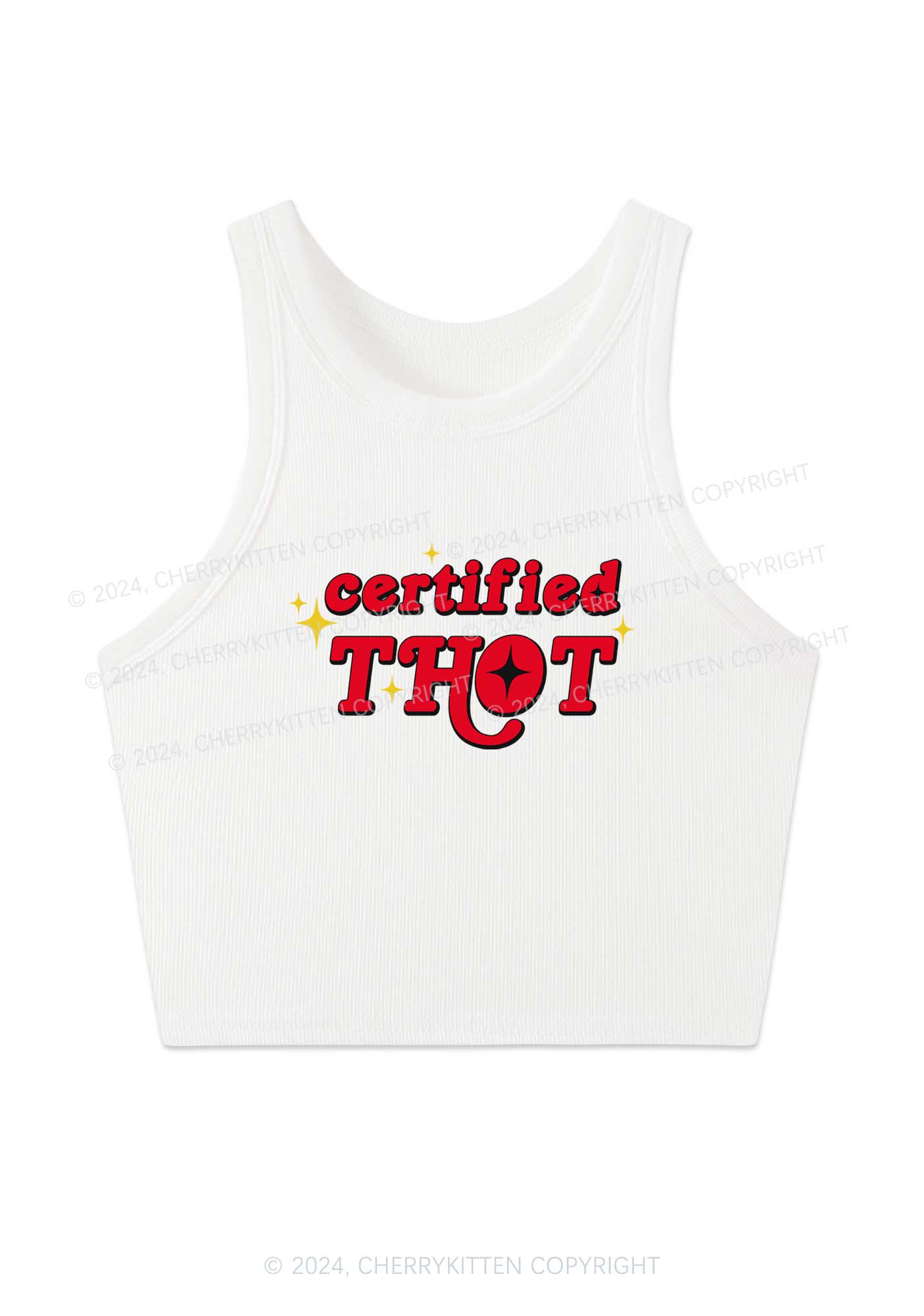 Certified Thxt Y2K Crop Tank Top Cherrykitten