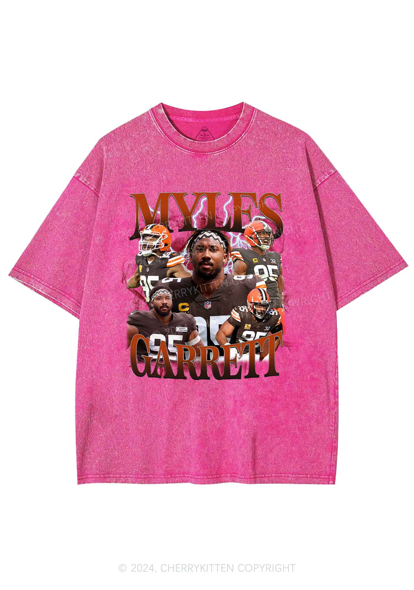 Red Myles Y2K Super Bowl Washed Tee Cherrykitten