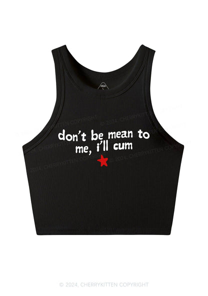 Don't Be Mean Y2K Crop Tank Top Cherrykitten