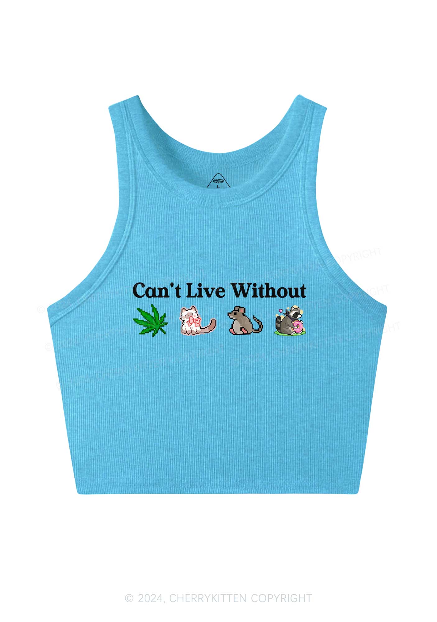 Can't Live Without Y2K Crop Tank Top Cherrykitten