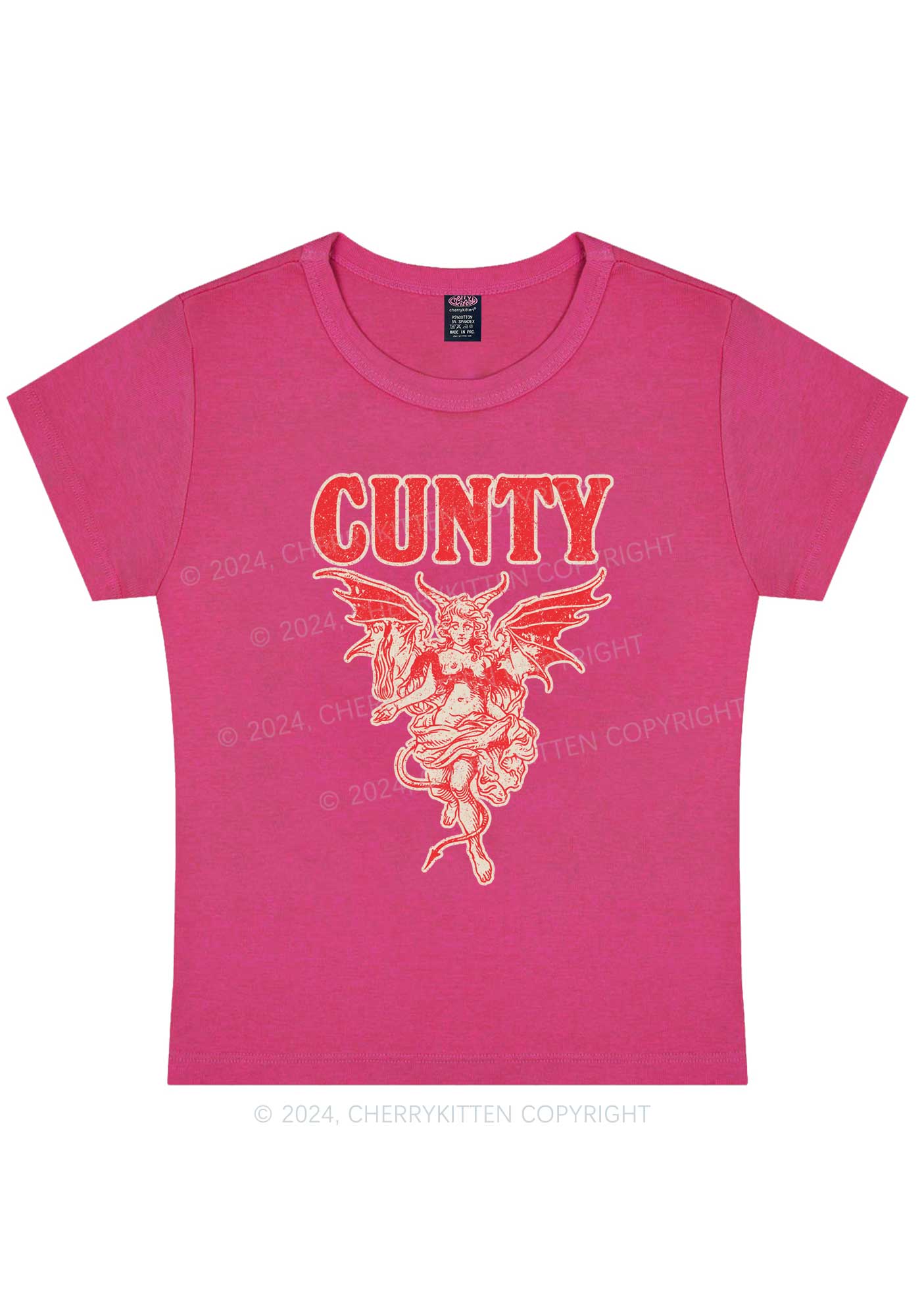 Cunty Satan Y2K Baby Tee Cherrykitten