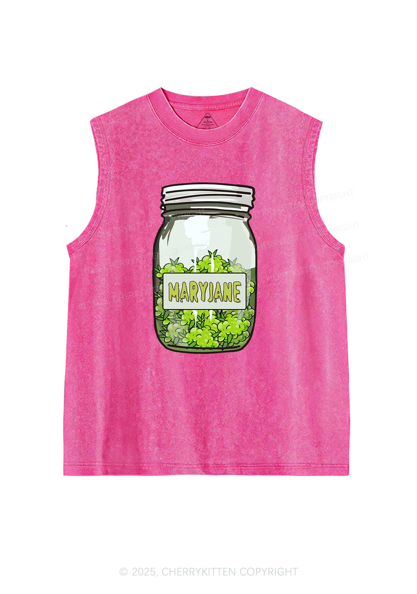 Mary Jane Wxxd Jar Y2K Washed Tank Cherrykitten