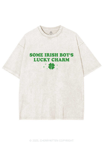 Irish Boys Lucky Charm St Patricks Y2K Washed Tee Cherrykitten