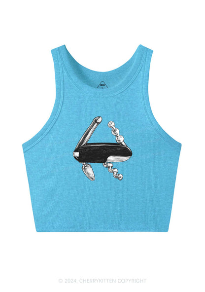 Bottle Opener Y2K Crop Tank Top Cherrykitten