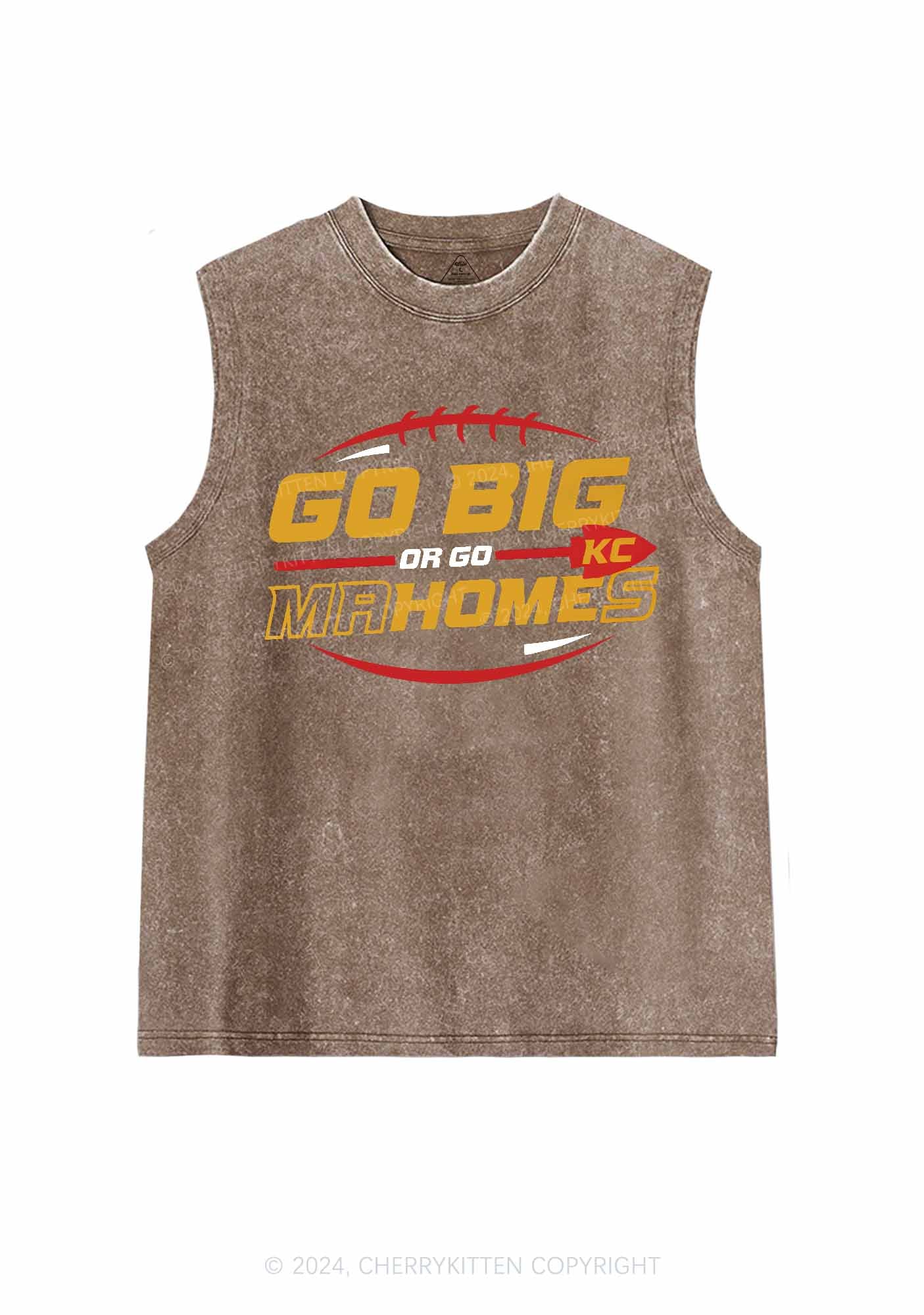 Go Big Y2K Super Bowl Washed Tank Cherrykitten