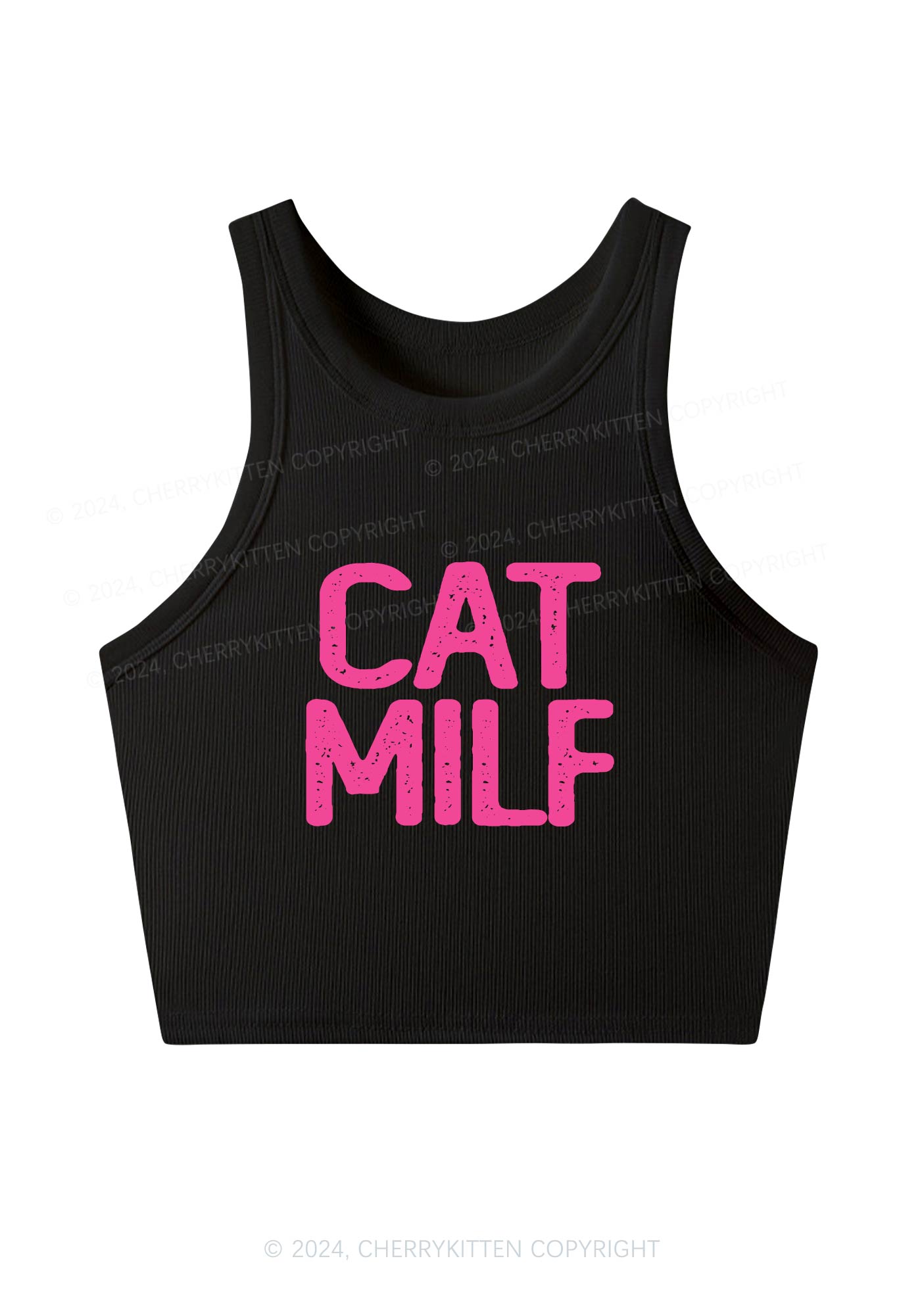 Cat Mxxf Y2K Crop Tank Top Cherrykitten