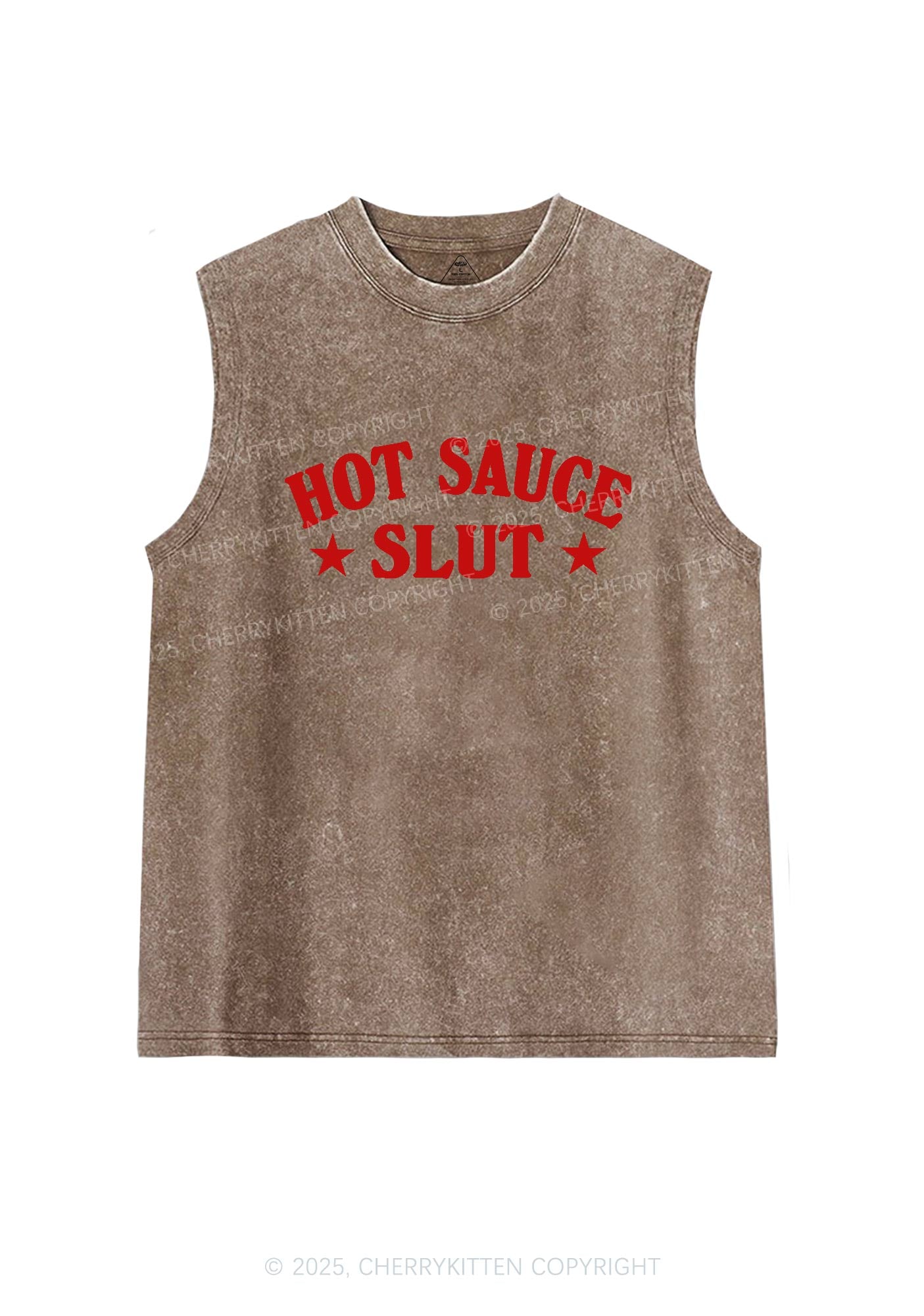 Hot Sauce Slxt Y2K Washed Tank Cherrykitten