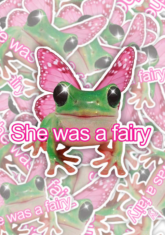 Fairy Frog 1Pc Y2K Sticker Cherrykitten