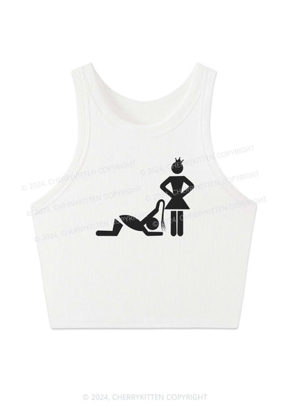 Slave Men Y2K Crop Tank Top Cherrykitten