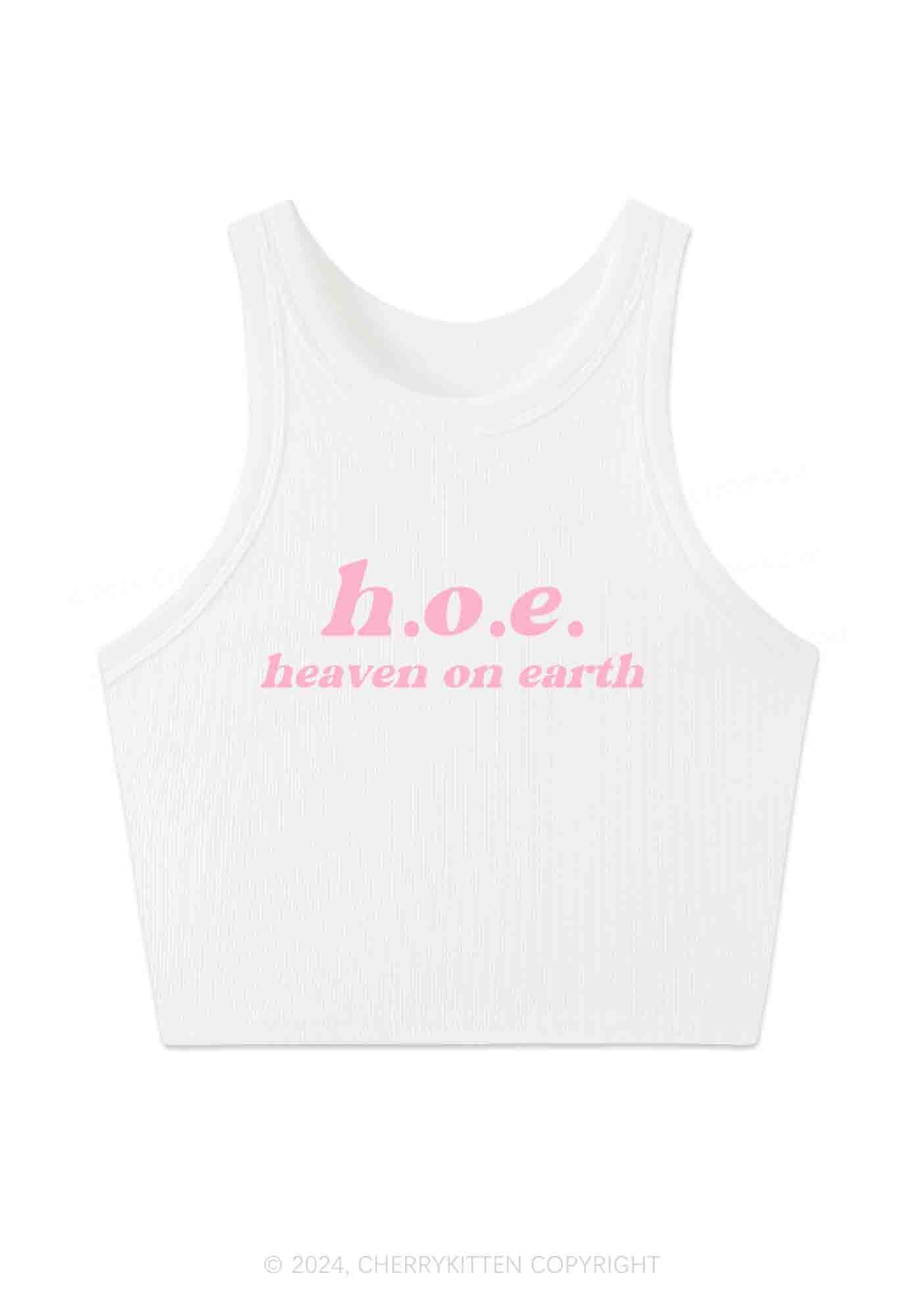 Heaven On Earth Y2K Crop Tank Top Cherrykitten