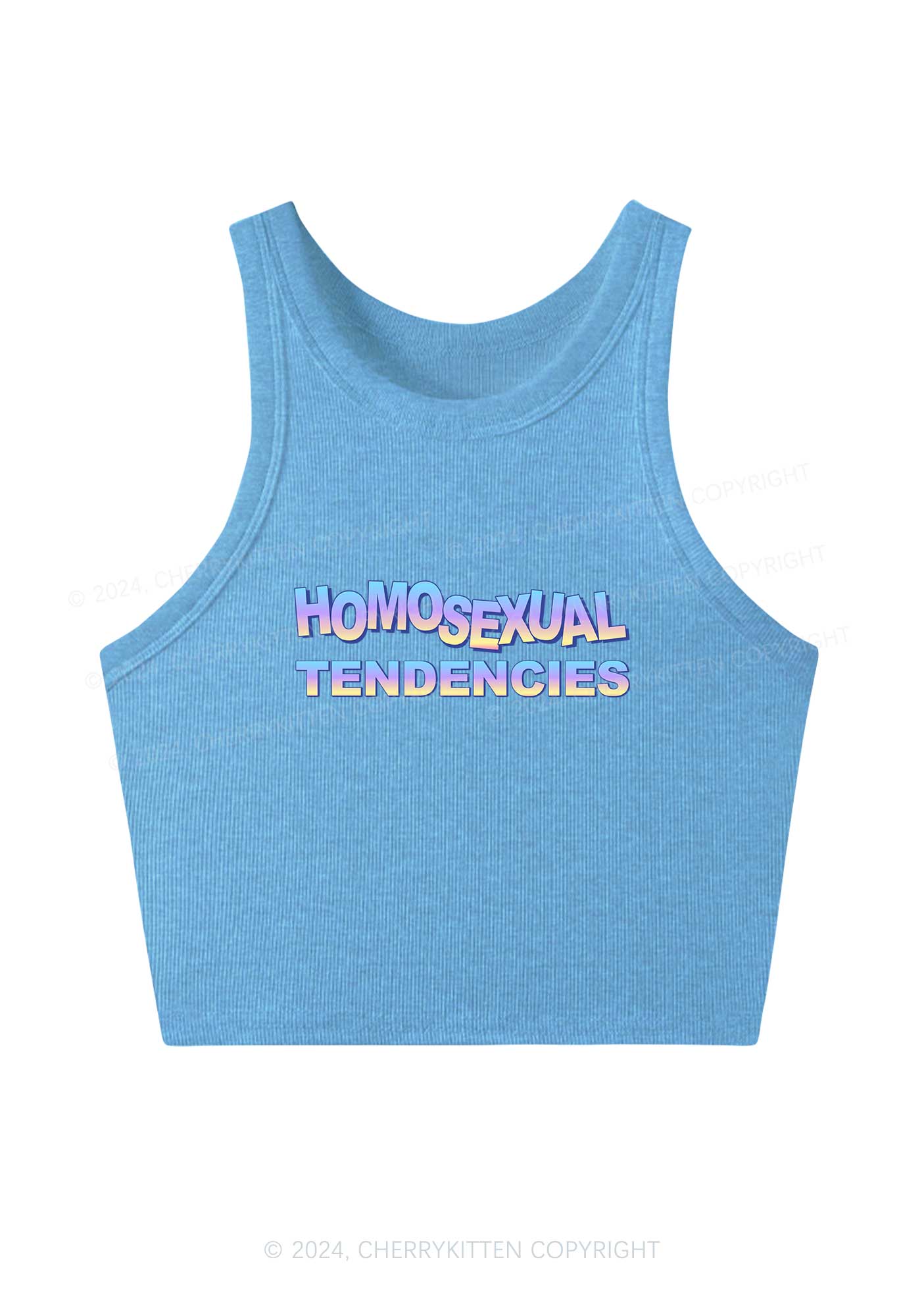 Homosexual Tendencies Y2K Crop Tank Top Cherrykitten