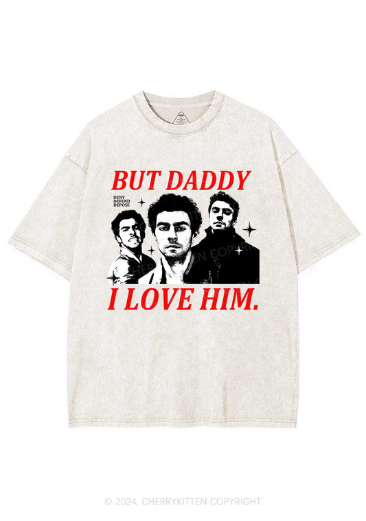 Daddy I Love Luigi Y2K Washed Tee Cherrykitten