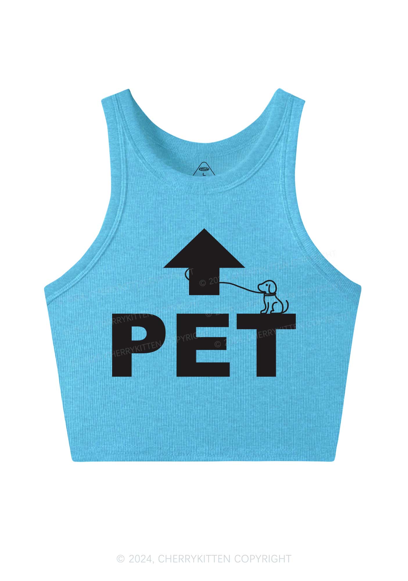 Pet Dog Y2K Crop Tank Top Cherrykitten