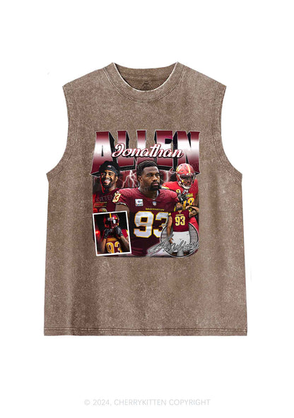 Red Allen Y2K Super Bowl Washed Tank Cherrykitten