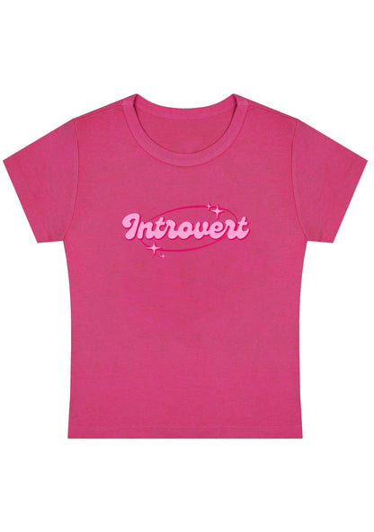 Curvy Introvert Universe Baby Tee