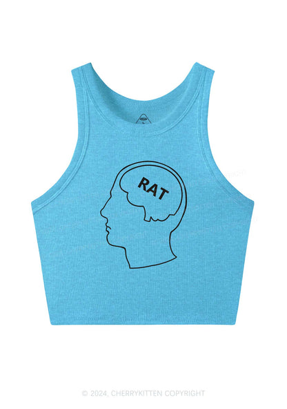 Rat Brain Y2K Crop Tank Top Cherrykitten