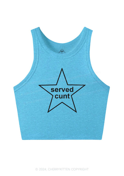 Served Cxxt Star Y2K Crop Tank Top Cherrykitten