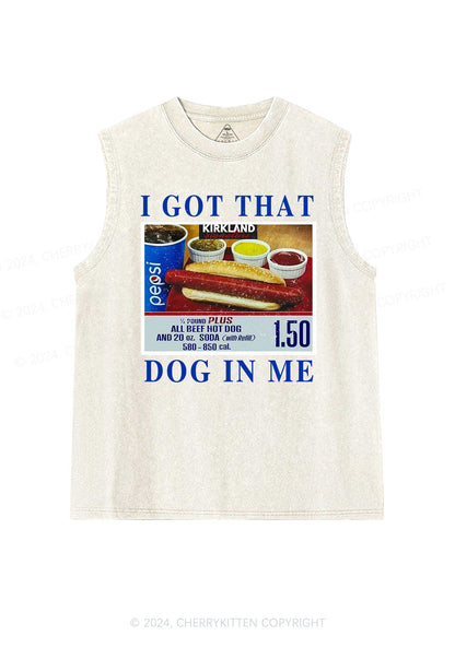 I Got That Hot Dog In Me Y2K Washed Tank Cherrykitten