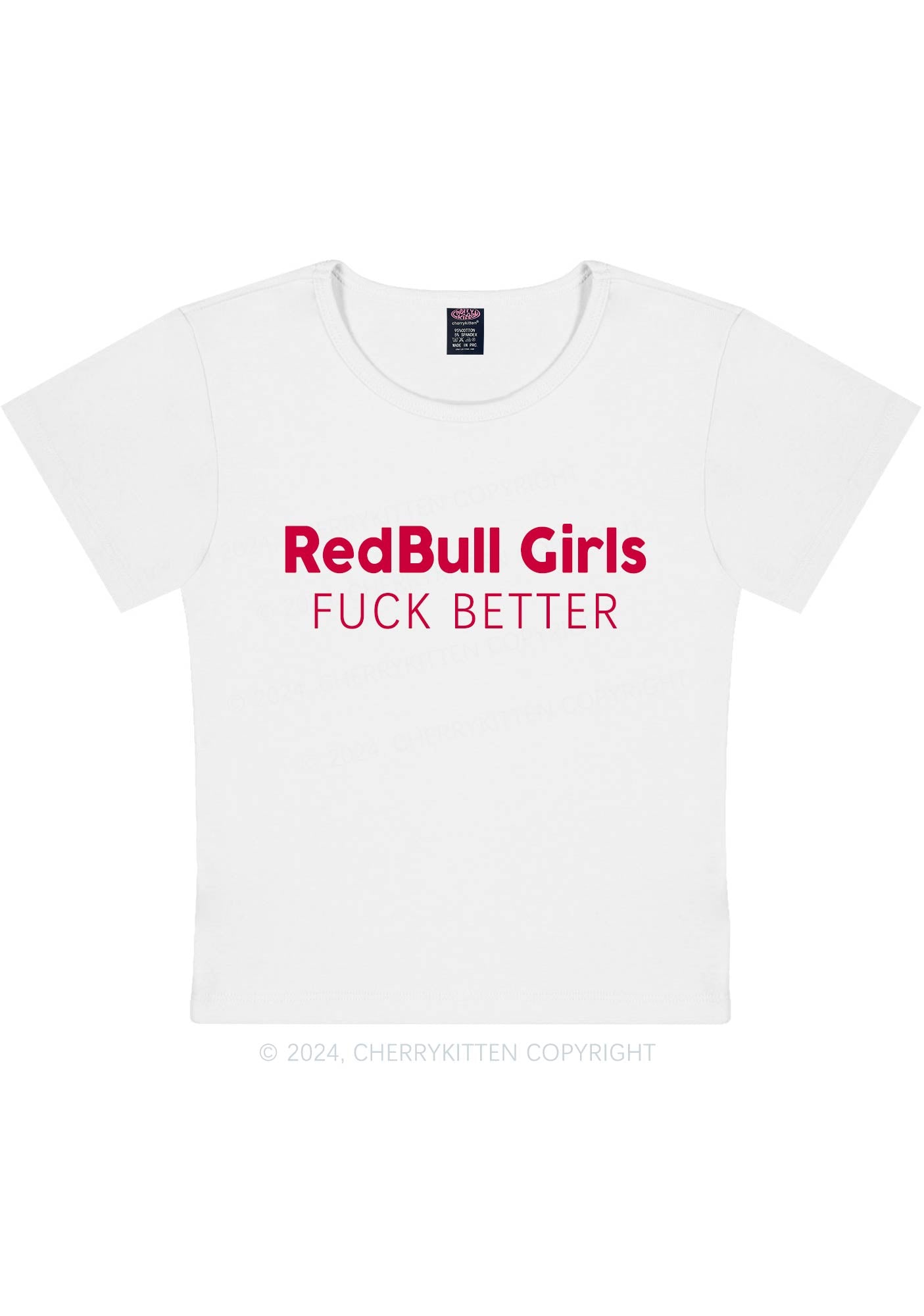 Redbull Girls Y2K Baby Tee Cherrykitten