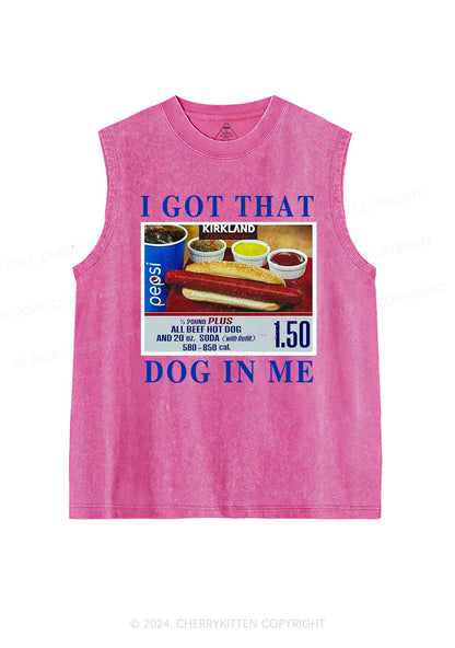 I Got That Hot Dog In Me Y2K Washed Tank Cherrykitten