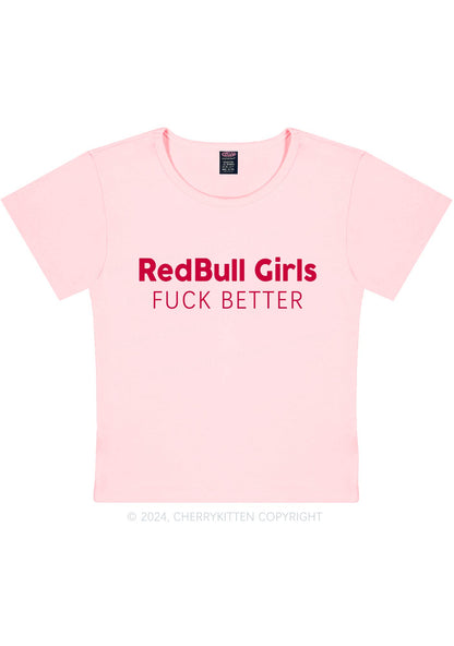 Redbull Girls Y2K Baby Tee Cherrykitten