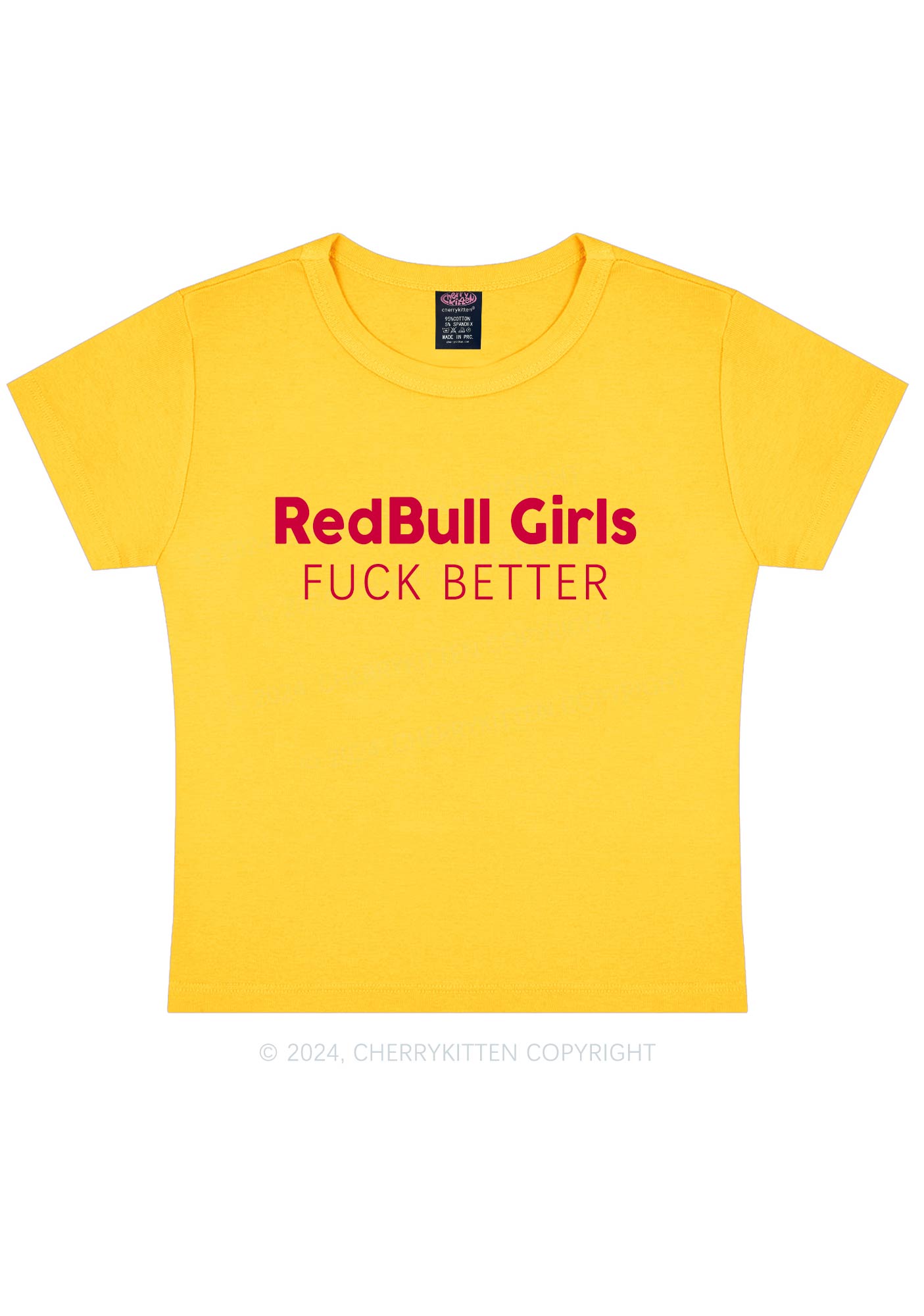 Redbull Girls Y2K Baby Tee Cherrykitten