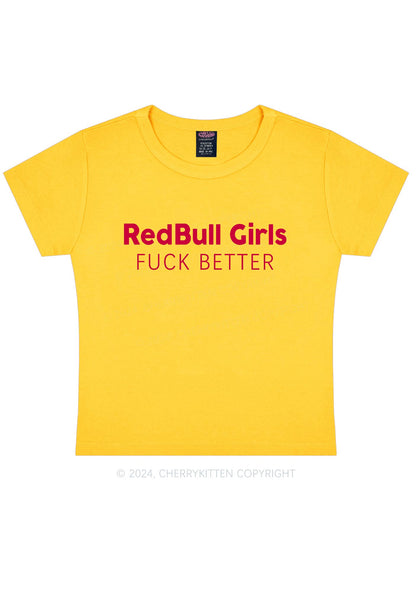 Redbull Girls Y2K Baby Tee Cherrykitten