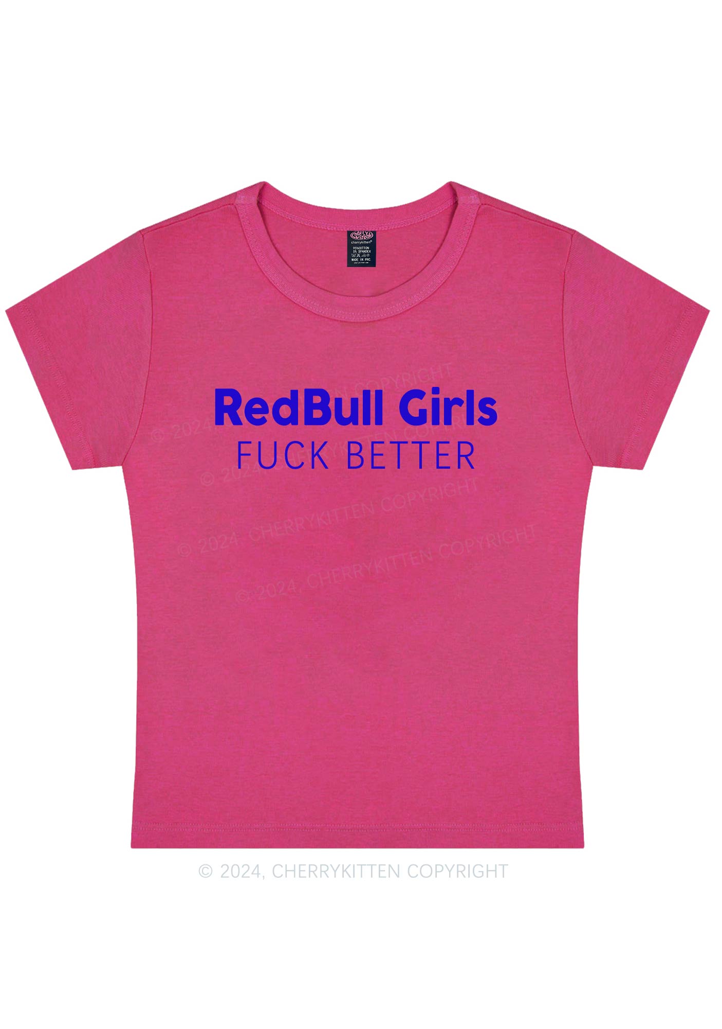 Redbull Girls Y2K Baby Tee Cherrykitten