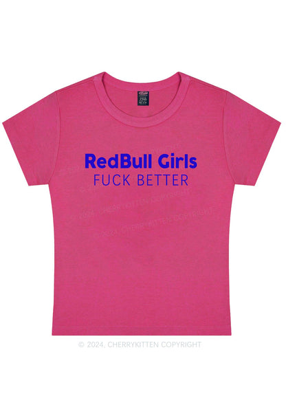 Redbull Girls Y2K Baby Tee Cherrykitten