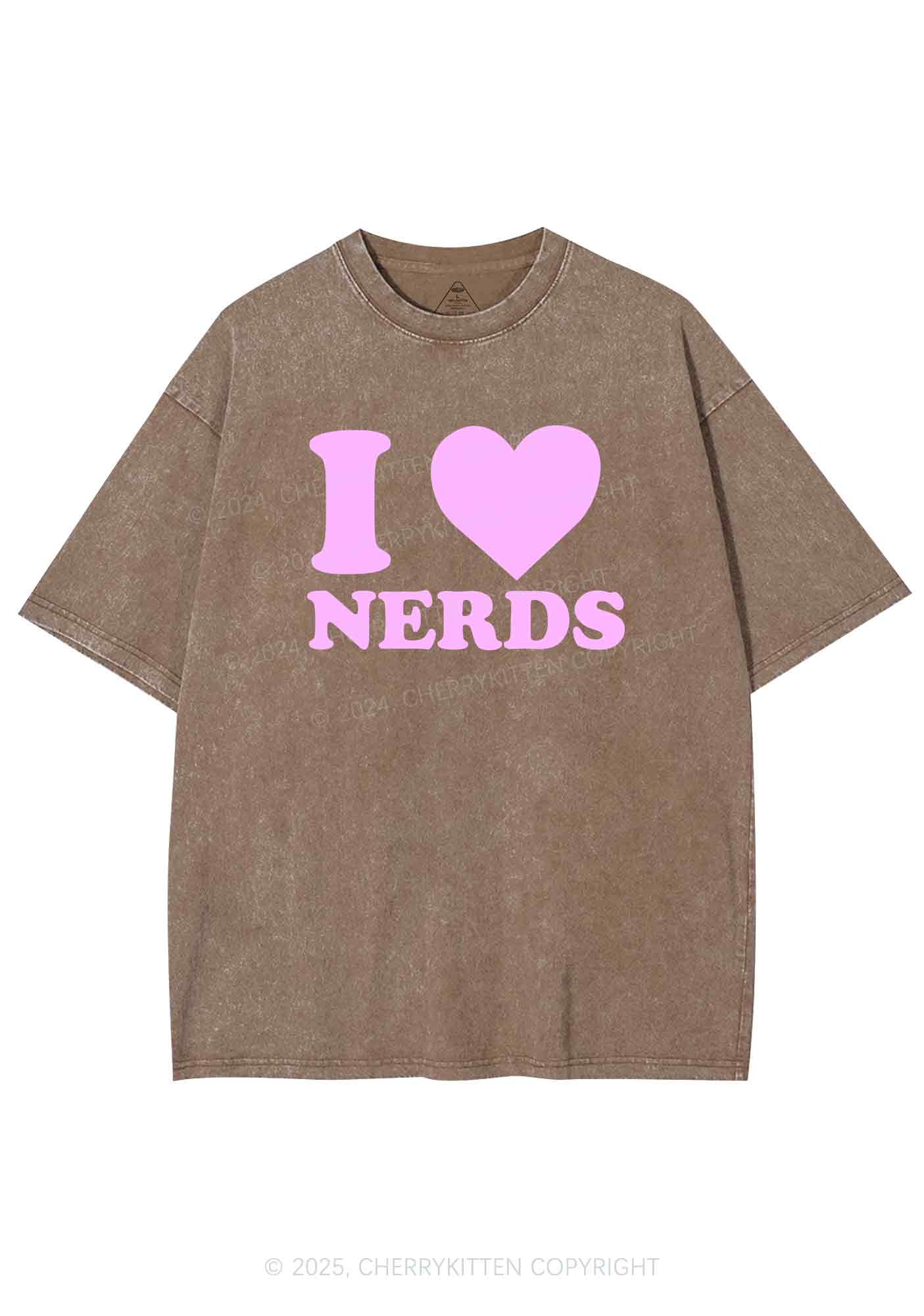 I Love Nerds Y2K Washed Tee Cherrykitten