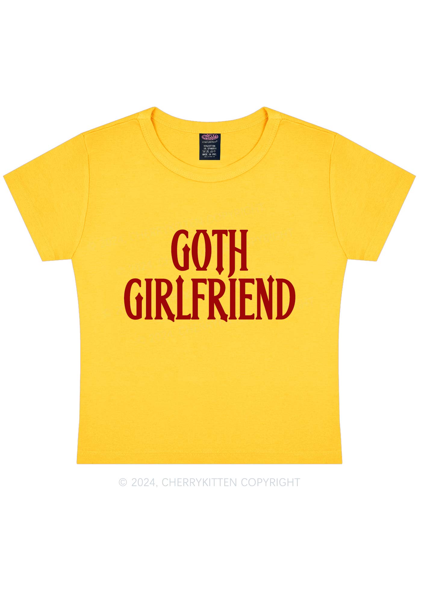 Goth Girlfriend Y2K Baby Tee Cherrykitten